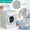 Protective cover for front-loading washing machine & dryer, 85x65x60 cm, waterproof, dust and dirt repellent