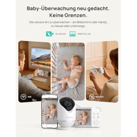 Интеллектуальный детский монитор Dr.Care VistaView с Wi-Fi, камерой, управлением через приложение и ночным видением