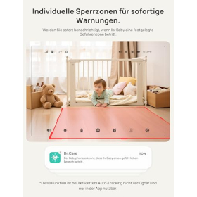 Интеллектуальный детский монитор Dr.Care VistaView с Wi-Fi, камерой, управлением через приложение и ночным видением