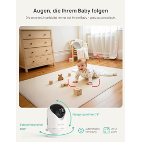 Интеллектуальный детский монитор Dr.Care VistaView с Wi-Fi, камерой, управлением через приложение и ночным видением