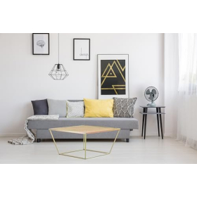 Ventilador de mesa Bestron DDF27W, 27 cm, 2 velocidades, oscilación