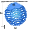 Urinal Screens 8 pcs. Blue – Sea Scent, 30 Days Freshness + Gloves