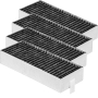 4 activated carbon filters for the extractor hood