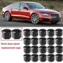 Gebildet 22pcs Universal 21mm Plastic Nut Cover Cap Screw Car Nut Covers Bolt Hubcaps with 1pc Puller Hook (Black)