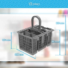 Universal cutlery basket DL-pro for dishwashers, 20.8 x 16 cm
