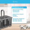 Universal cutlery basket DL-pro for dishwashers, 20.8 x 16 cm