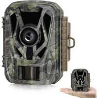 JOH Mini Wildlife Camera, 24MP, 1080P, 0.1s Trigger Speed Motion Activated, Super Night Vision with Hunting Camera