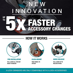 Amoladora angular Makita DGA519Z 18 V (sin batería ni cargador)