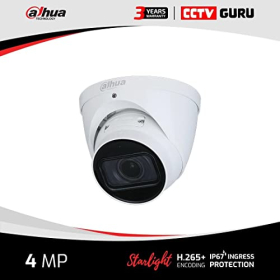 Dahua 4MP Starlight PoE IP-Kamera, 2,7-13,5 mm WDR, IPC-HDW2431T-ZS