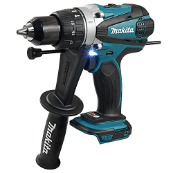 Компактная двухскоростная аккумуляторная дрель Makita DHP458Z 18 В