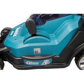 Аккумуляторная газонокосилка Makita 36V LXT, 43 см, 2 аккумулятора