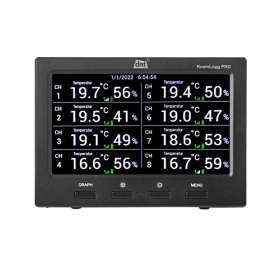 dnt RoomLogg PRO – Estación meteorológica interior inalámbrica con múltiples sensores de temperatura y humedad y software para PC