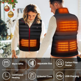 DR.PREPARE Heated Vest Men Women, Heating Vest Adjustable