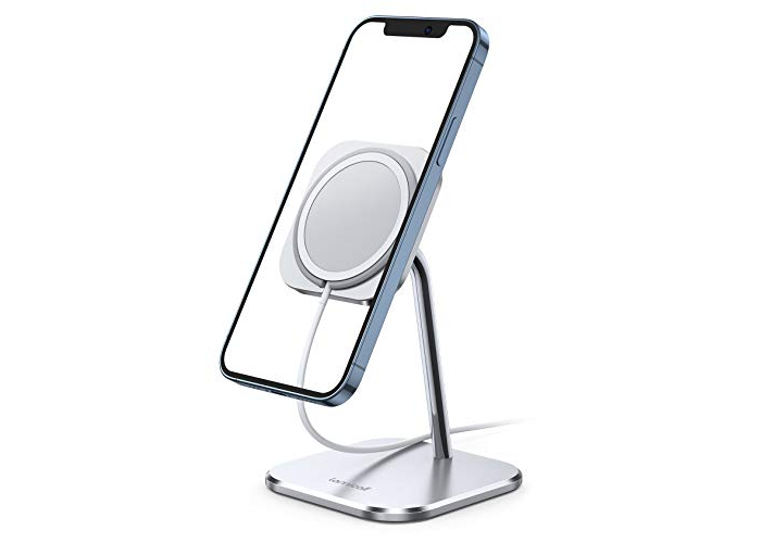 Lamicall MagSafe Aluminum Smartphone Holder, Adjustable Table Stand for iPhone with MagSafe Compatibility Lamicall MagSafe Aluminum Smartphone Holder, Adjustable Table Stand for iPhone with MagSafe Compatibility