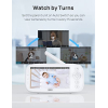 Dreo Baby Monitor 5 HD, Split Screen, 2-Way Talk, Night Vision, 300m Range