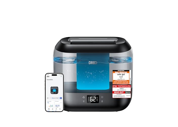 Quiet ultrasonic humidifier – Dreo Smart, 4L with oil diffuser and night light Quiet ultrasonic humidifier – Dreo Smart, 4L with oil diffuser and night light