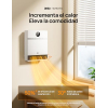Calefactor inteligente Dreo de 2000 W, giratorio, con termostato y control remoto