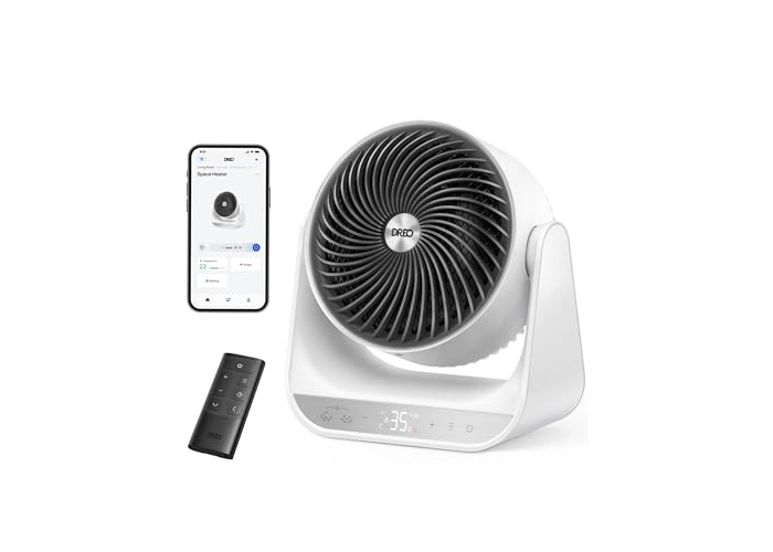 Dreo 2000W fan heater with remote control, thermostat and 7 heating modes Dreo 2000W fan heater with remote control, thermostat and 7 heating modes