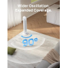 Ventilador de pedestal inteligente de Dreo con Wi-Fi, funcionamiento silencioso, control por voz y mando a distancia.