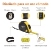 Amazon Basics – 10 m Auto-Return Tape Measure, Black/Yellow