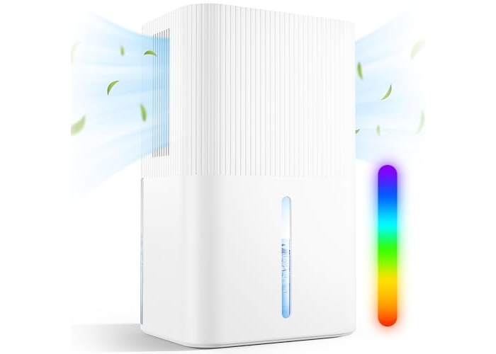 Deshumidificador eléctrico de 2700 ml, silencioso, portátil, con 7 luces de colores. Deshumidificador eléctrico de 2700 ml, silencioso, portátil, con 7 luces de colores.
