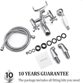 Traditional Victoria Luxury Bathroom Faucet, Mixer Tap, Chrome