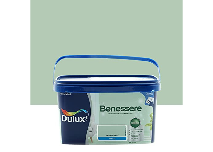Interior paint mint green – Dulux Benessere, super washable & anti-mold with silver ions, 2.5L Interior paint mint green – Dulux Benessere, super washable & anti-mold with silver ions, 2.5L