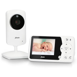 Alecto DVM-64 Video Baby Monitor, Night Vision, Two-Way Talk Function, 300 m Range, White