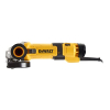 Amoladora angular DEWALT DWE4257-QS de 125 mm y 1500 W de potencia.