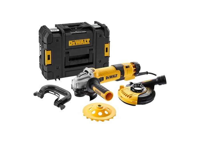 Amoladora angular inalámbrica DeWalt de 125 mm, 1500 W, 240 V. Amoladora angular inalámbrica DeWalt de 125 mm, 1500 W, 240 V.