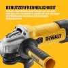 Amoladora angular inalámbrica DeWalt de 125 mm, 1500 W, 240 V.