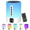 Bluetooth speaker with light & alarm clock – white noise, touch dimmable, night light, gift idea