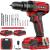21V Cordless Drill Driver – With 2 Batteries & 14 Accessories