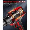 21V Cordless Drill Driver – With 2 Batteries & 14 Accessories