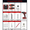 21V Cordless Drill Driver – With 2 Batteries & 14 Accessories