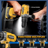 Cordless impact drill/driver 21 V brushless, 120 Nm, 2 batteries and 35 accessories