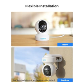 Reolink 4K PTZ PoE Außenkamera, 3x Zoom, KI-Erkennung, Nachtsicht, Zwei-Wege-Audio