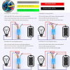 Conjunto de pulsadores de acero inoxidable de 22 mm, 12–24 V, con LED, resistente al agua.
