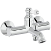 Jacob Delafon Louise Mechanical Bathtub Faucet, Chrome Finish, with Flow Limiter