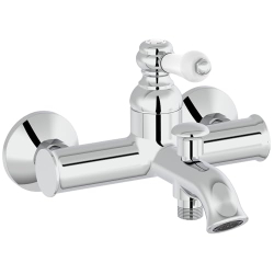 Jacob Delafon Louise Mechanische Badewannenarmatur Chrom glänzend, mit Durchflussbegrenzung