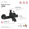 Jacob Delafon Louise Mechanical Bathtub Faucet, Chrome Finish, with Flow Limiter