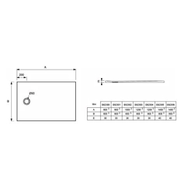 Jacob Delafon E62306-WPM Duschwanne 140 x 90 x 4 cm, mattweiß, Steinstruktur, 140 x 90 cm