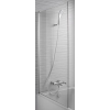 Jacob Delafon Struktura – Swing door for bathtub, reversible installation, chrome