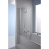 Jacob Delafon Struktura – Swing door for bathtub, reversible installation, chrome