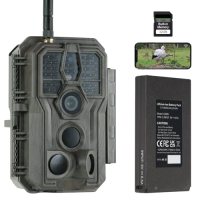GardePro E8P MAX Wildkamera mit WiFi, 8000 mAh Akku und integrierter SD-Karte