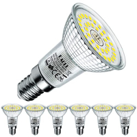 Lámparas reflectoras LED EACLL E14 R50, 6W, blanco frío, juego de 6