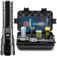 Esgofo LED Flashlight 500,000 Lumens, USB-C, Tactical & Rechargeable
