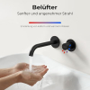 EMKE Concealed Basin Mixer Tap 17 cm Matt Black 
