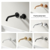 EMKE Concealed Basin Mixer Tap 17 cm Matt Black 