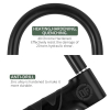 EYPINS Motorrad-U-Schloss mit Alarm, 19mm, wasserfest, schwarz
